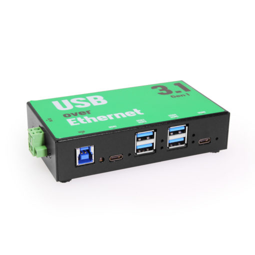 7 Port USB 3.2 Gen 1 Hub w/ Surge Protection & Screw-Locking Ports